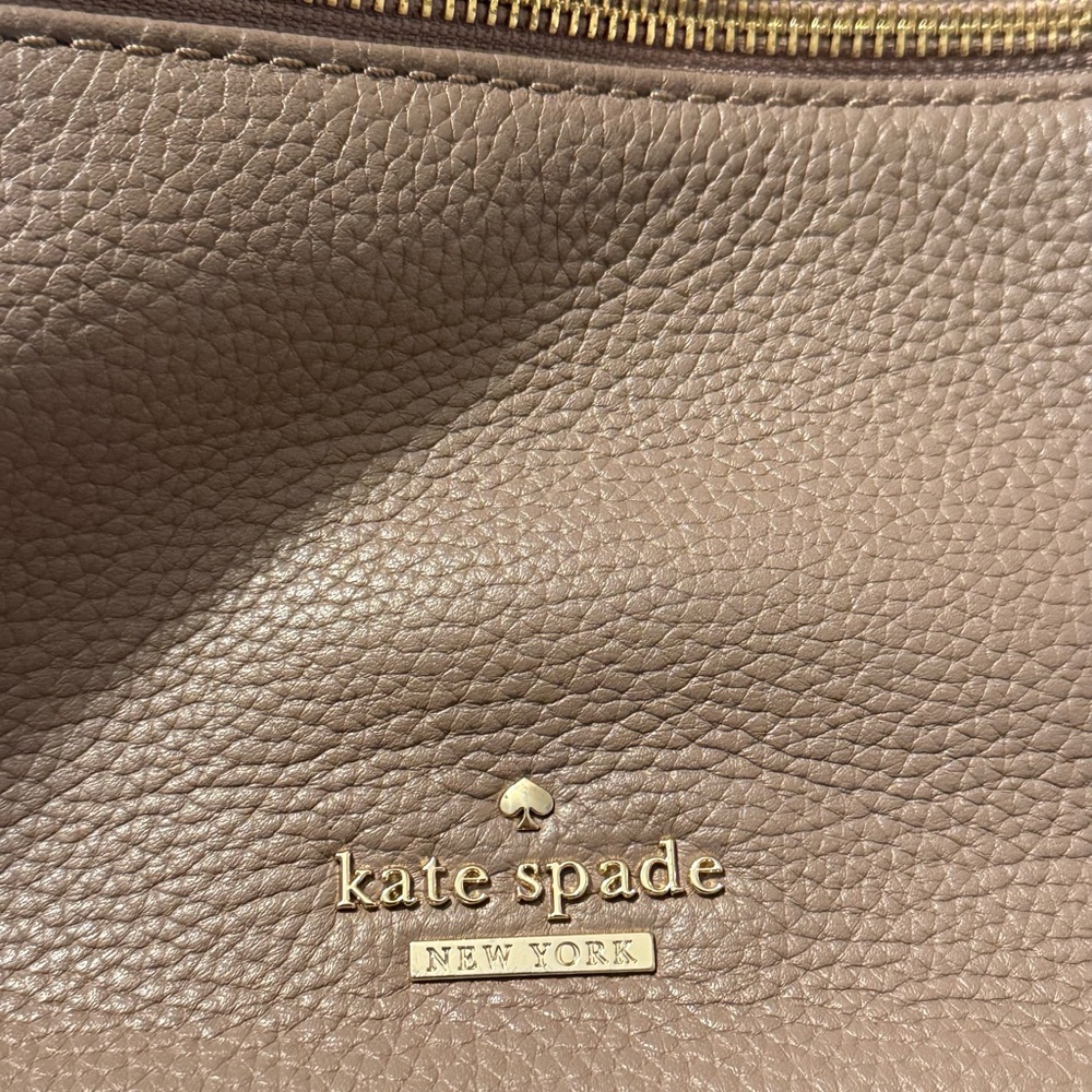 Kate Spade Taupe Leather Shoulder Bag